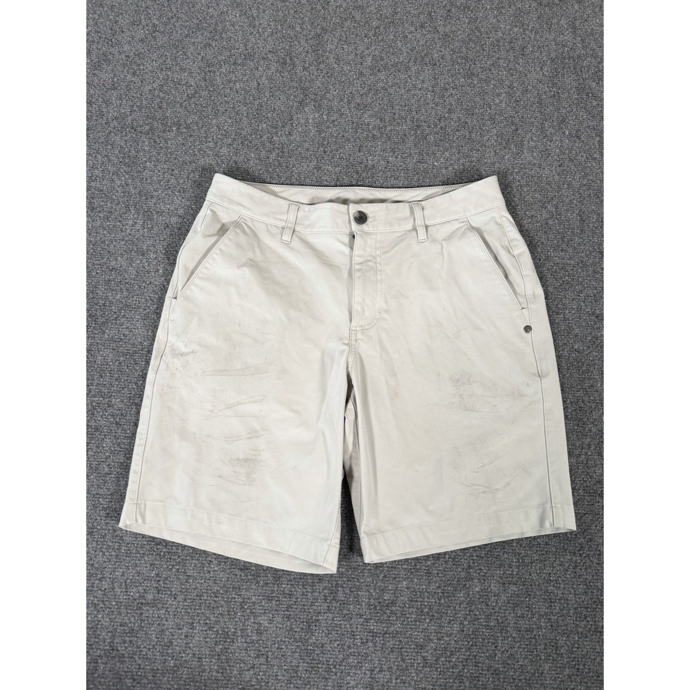 Vuori Meta Shorts Mens 30 Chino Gray Performance Technical Golf V379 Stretch 8"
